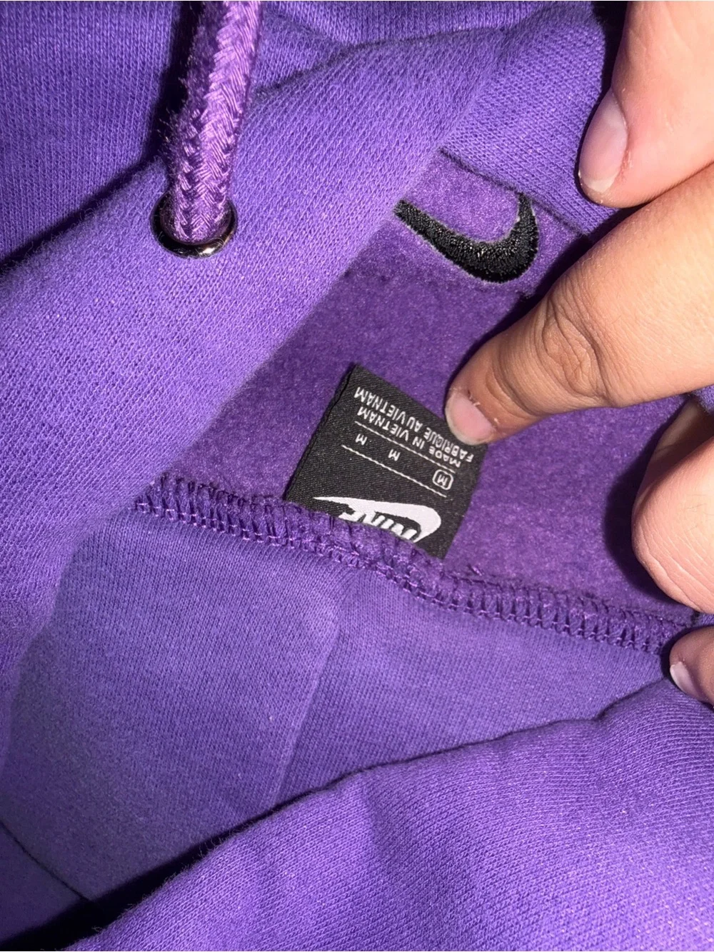 Nike Purple Pullover Hoodie with Kangaroo Pocket